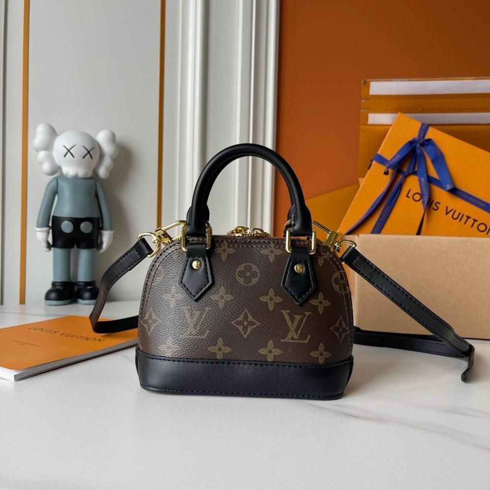 Alma Monogram Leather Crossbody Bag