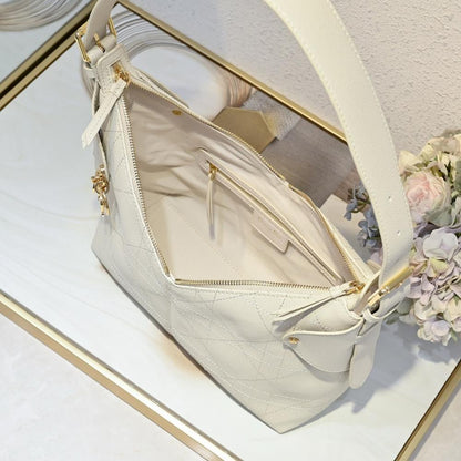 Stylish Gold Embroidered Calfskin Shoulder Bag – Special Edition