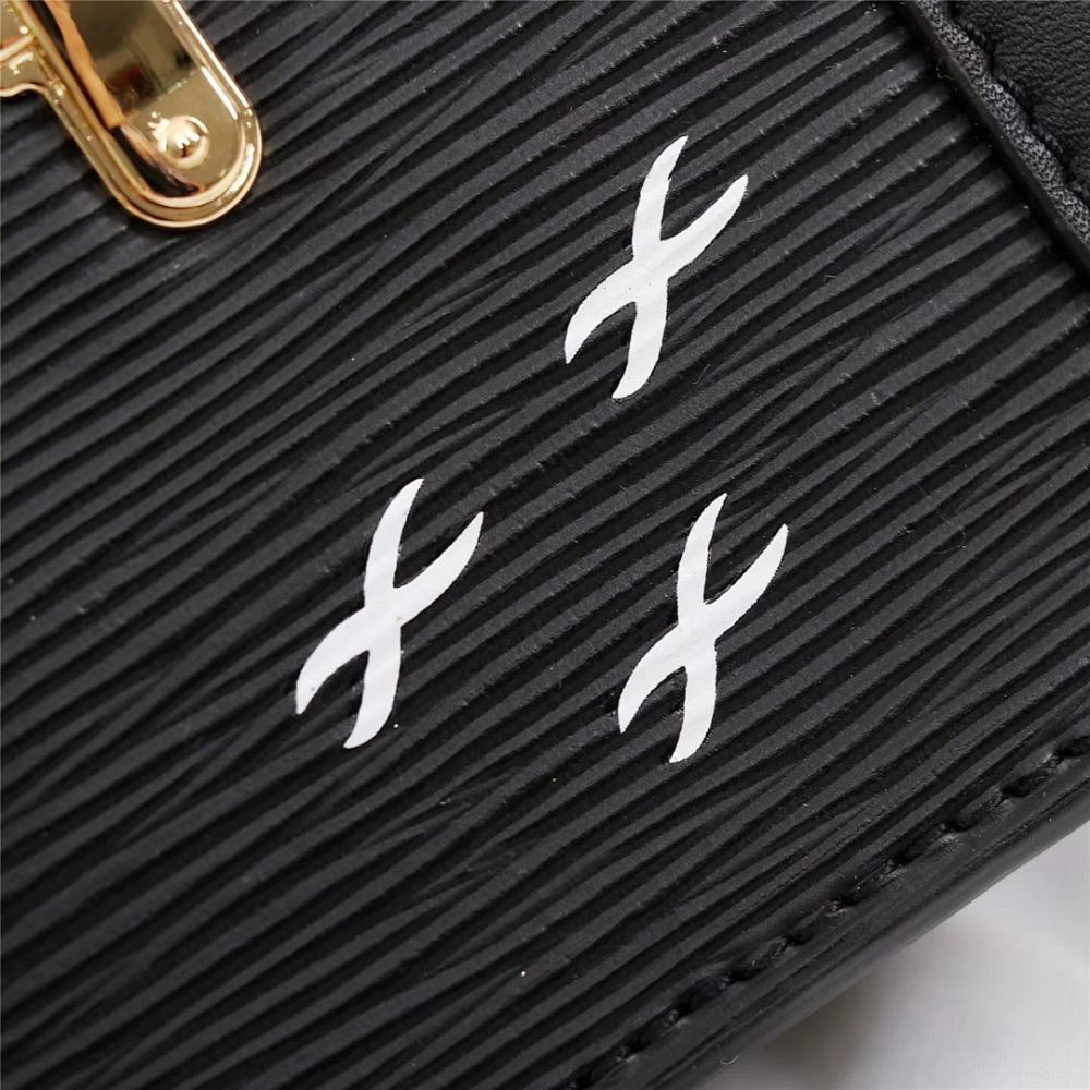 Modern Elegant Monogram Calfskin Top Handle Bag
