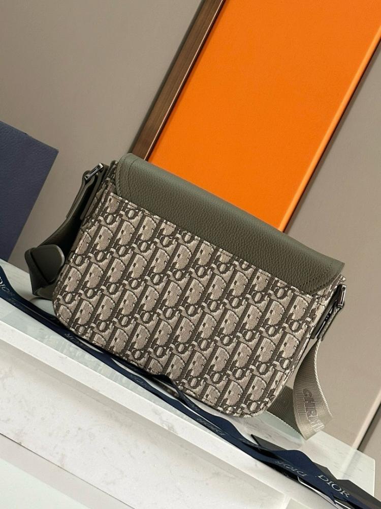 Saddle Printed Leather Shoulder Bag