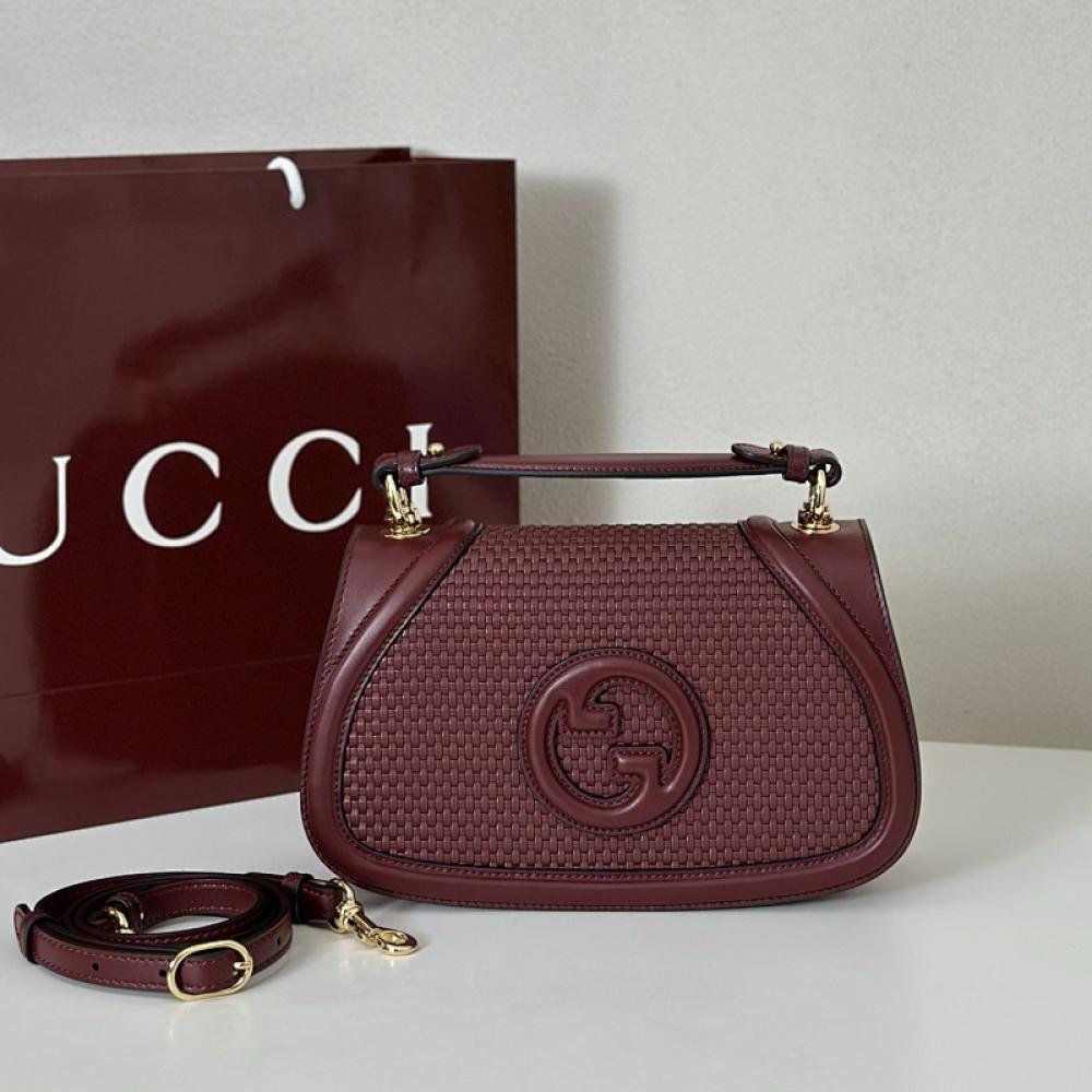 Woven Leather Shoulder Bag