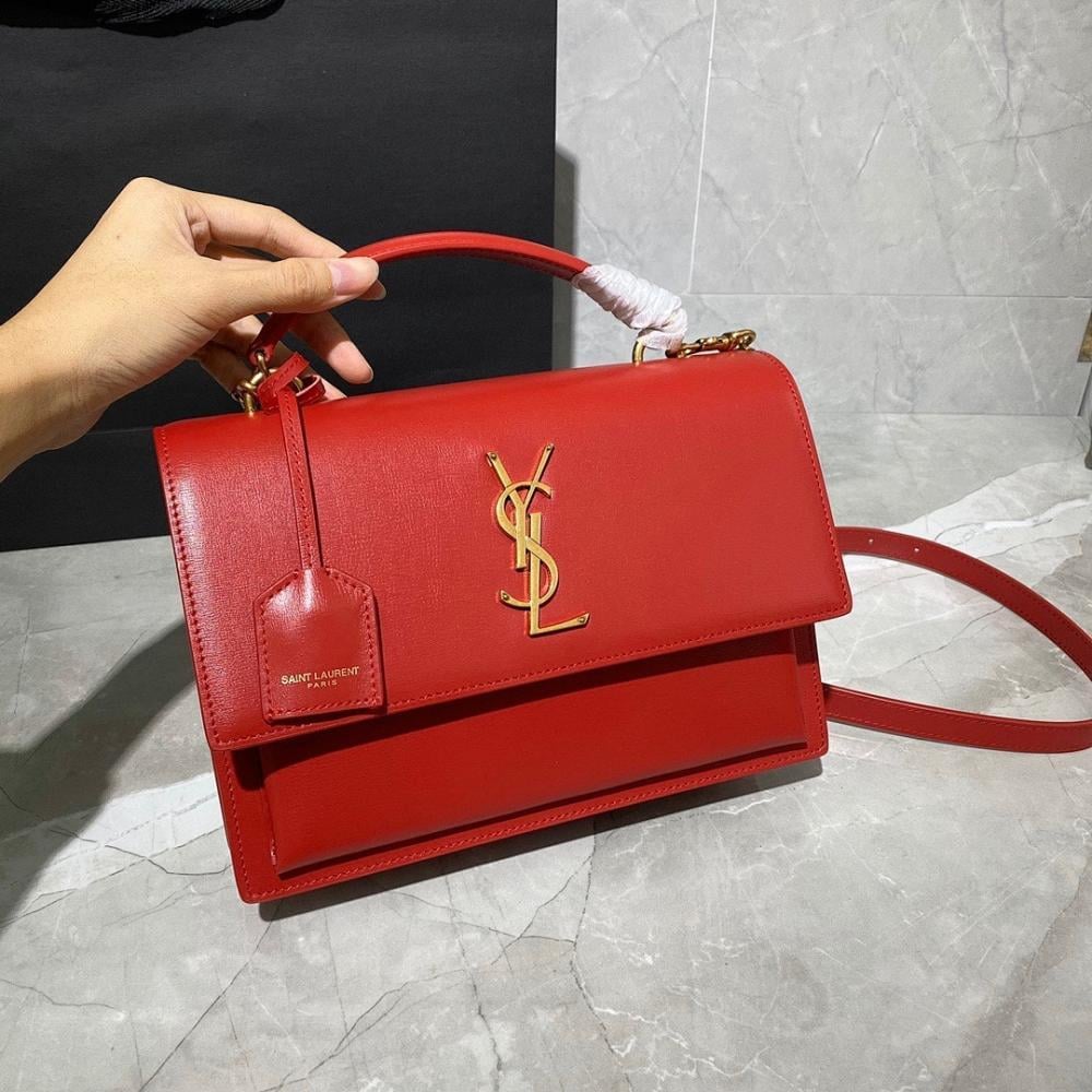 Stylish Refined Leather Crossbody Bag
