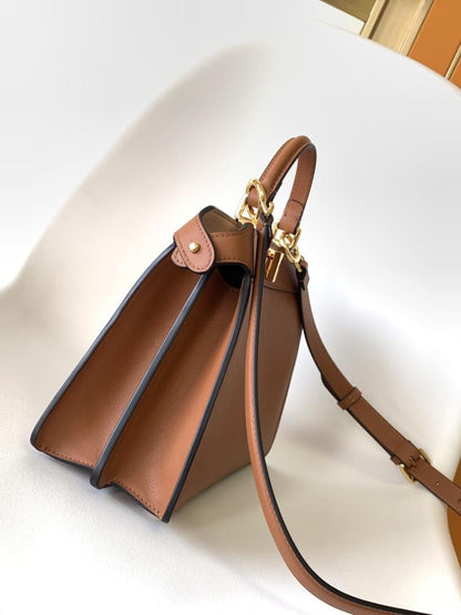 Leather Top Handle Bag