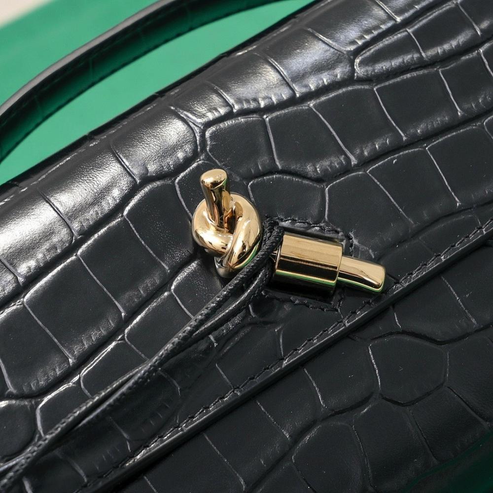 Modern Leather Top Handle Bag