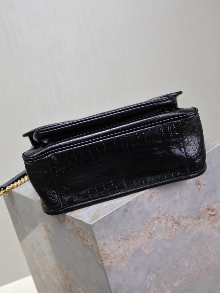 Gold Leather Top Handle Bag