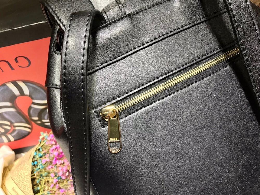 Modern Brown Leather Backpack