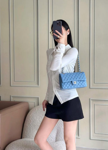 Classic Luxury Leather Top Handle Bag