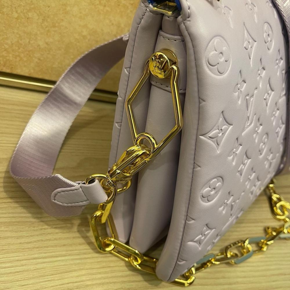 Baguette Brown Leather Shoulder Bag
