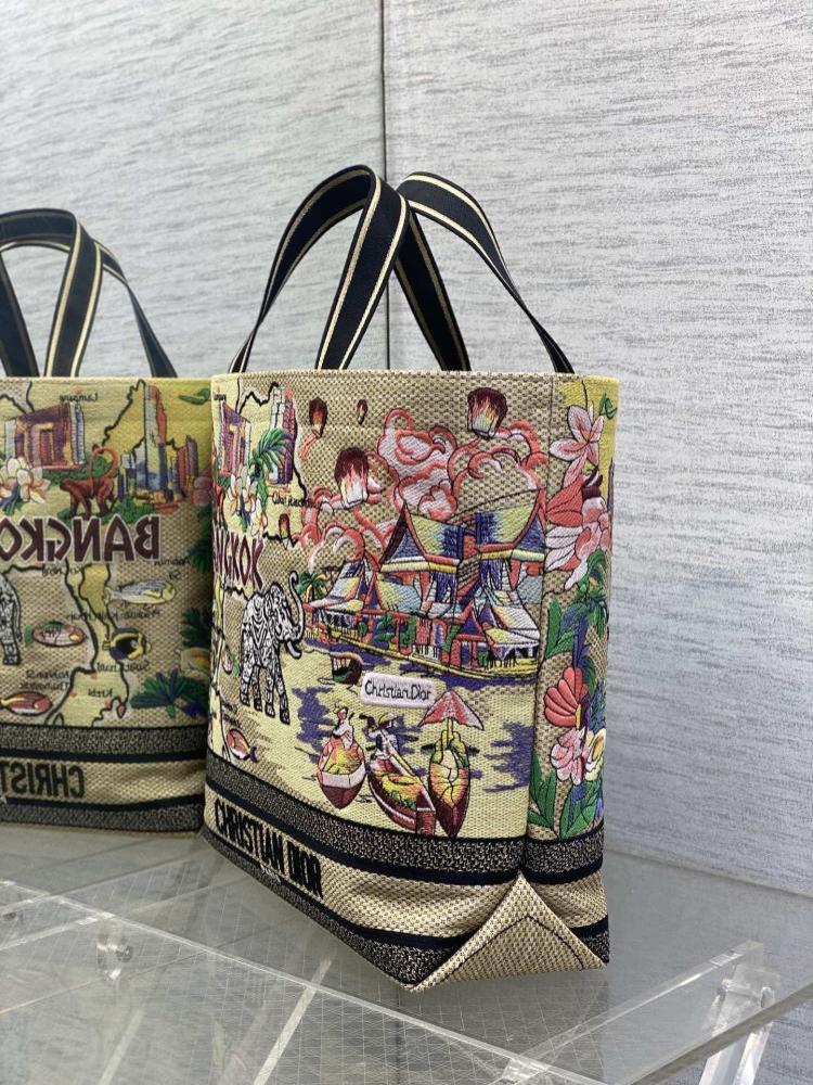 Embroidered Top Handle Bag