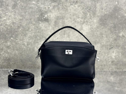Luxury Leather Top Handle Bag