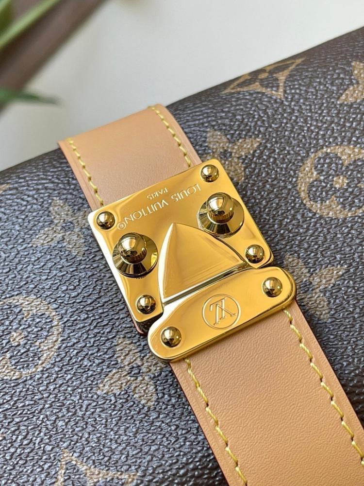 Modern Premium Monogram Leather Shoulder Bag
