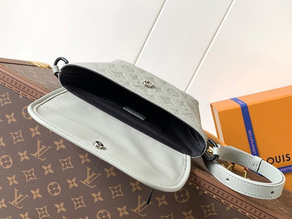 Modern Luxury Monogram Leather Shoulder Bag
