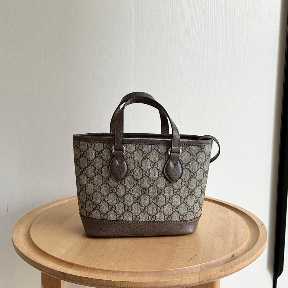 Ophidia Gold Leather Crossbody Bag