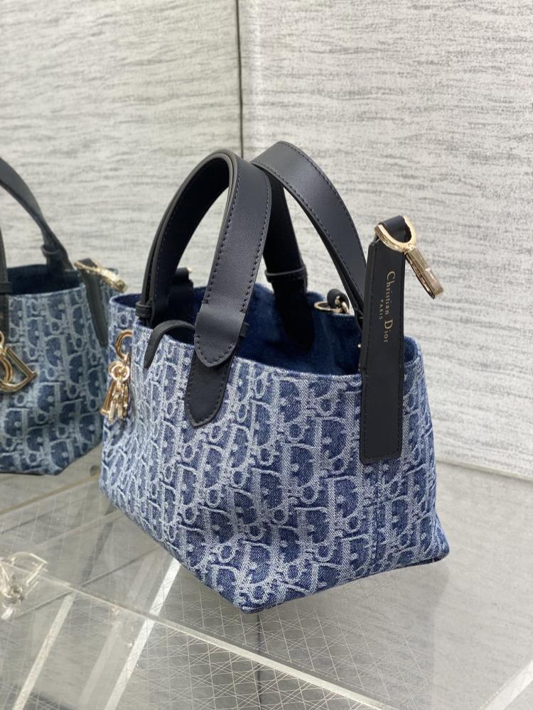 Alma Denim Top Handle Bag