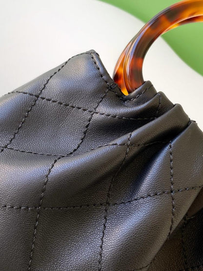 Leather Top Handle Bag