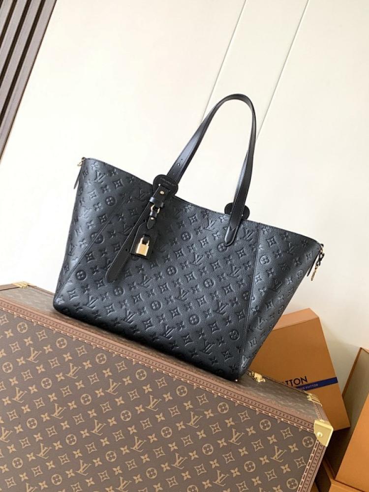 Brown Monogram Leather Hobo Bag