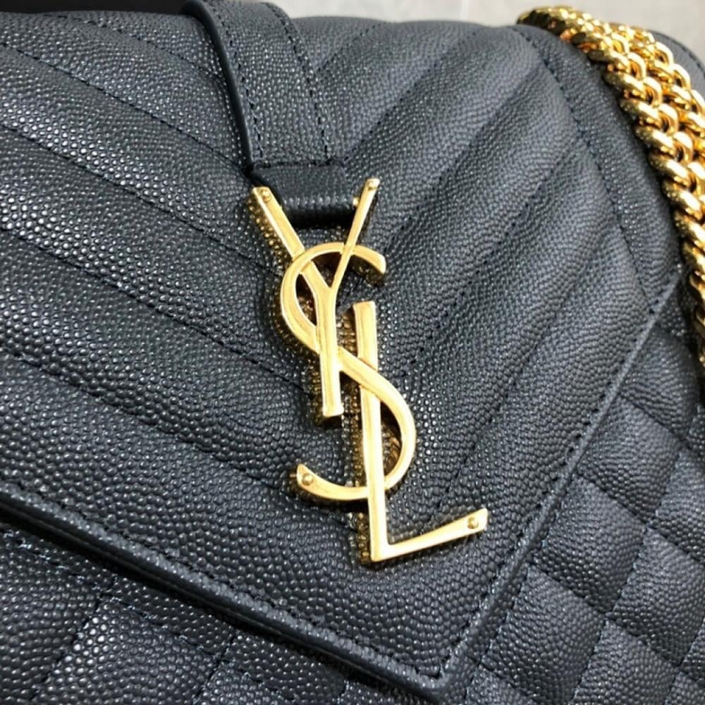 Classic Black Embroidered Leather Shoulder Bag – Special Edition
