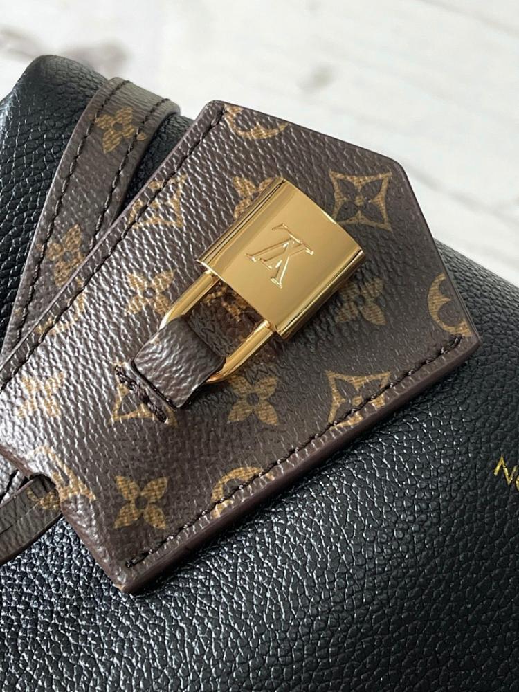 Modern Elegant Monogram Calfskin Top Handle Bag