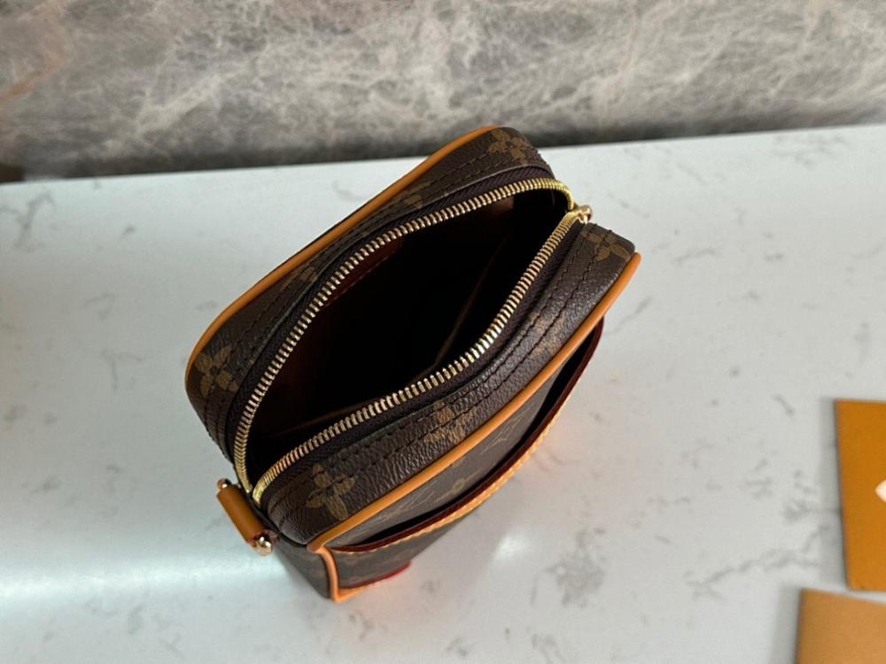 Stylish Monogram Leather Crossbody Bag – Limited Edition