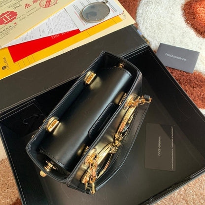 Modern Stylish Leather Top Handle Bag