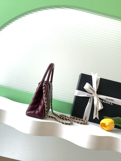Alma Leather Top Handle Bag