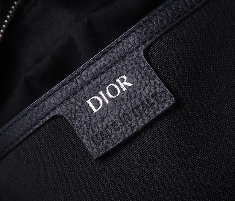 Elegant Refined Black Printed Calfskin Shoulder Bag