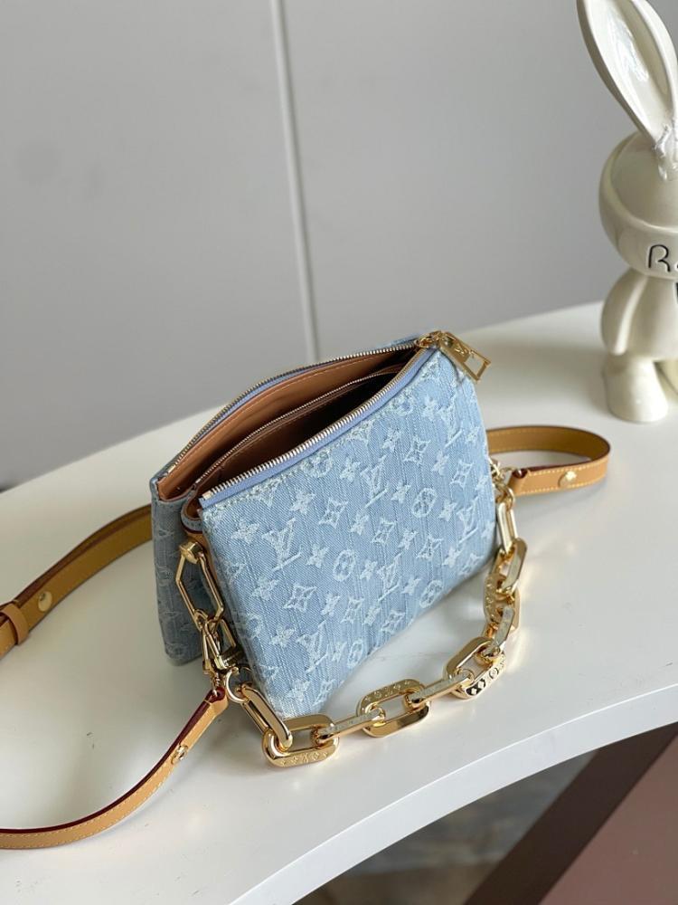 Modern Elegant Blue Leather Crossbody Bag