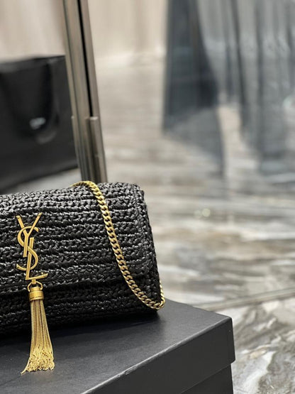 Alma Woven Leather Shoulder Bag