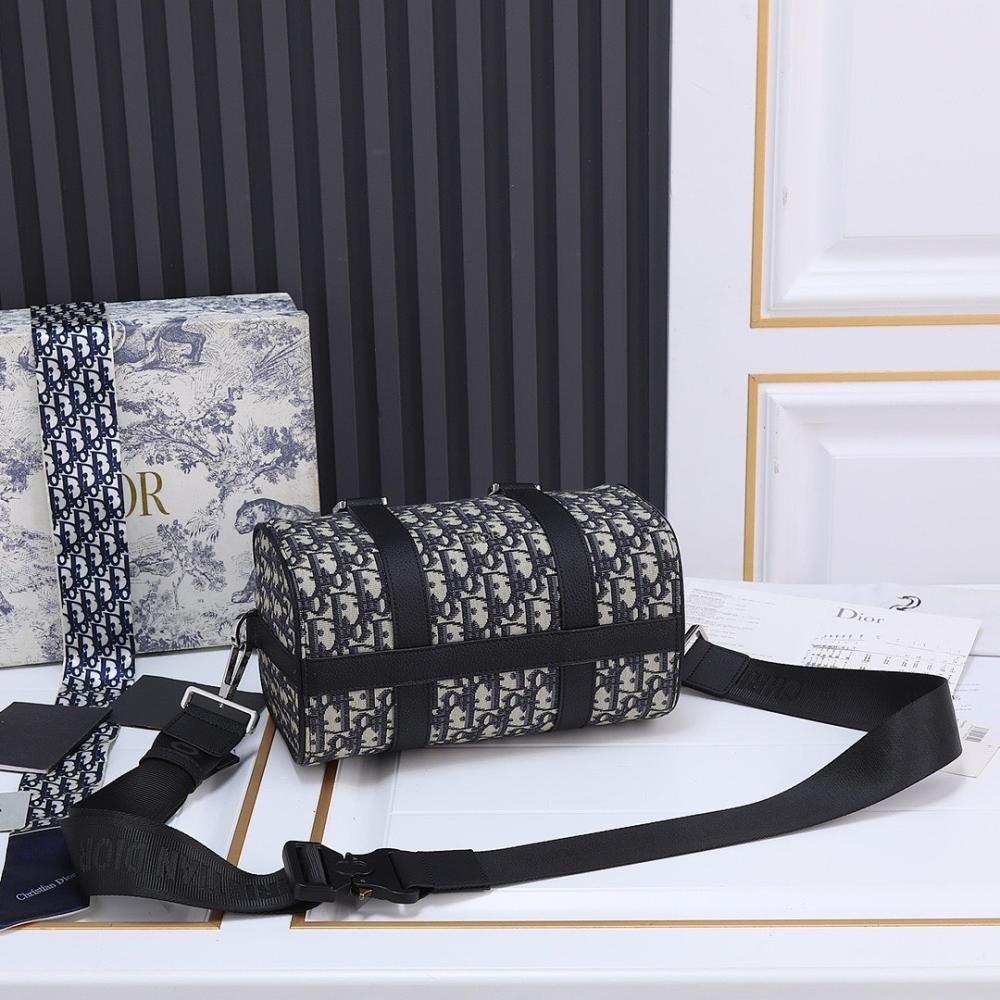Luxury Premium Black Printed Calfskin Shoulder Bag