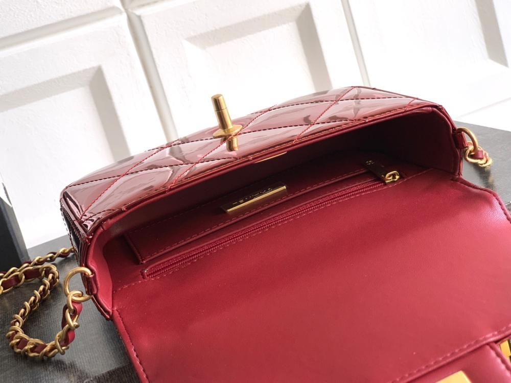 Gold Top Handle Bag