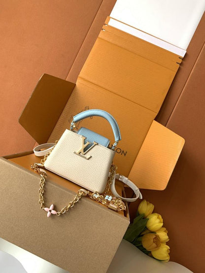 Luxury Leather Top Handle Bag