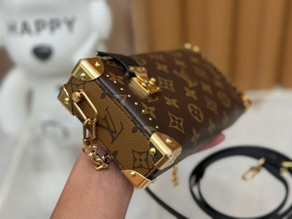 Modern Premium Leather Top Handle Bag