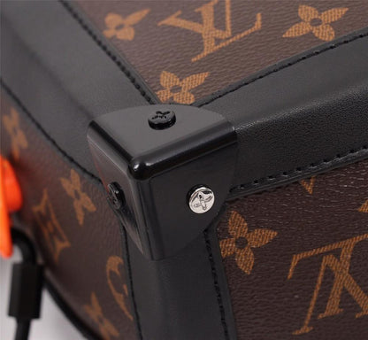 Modern Stylish Black Monogram Calfskin Shoulder Bag