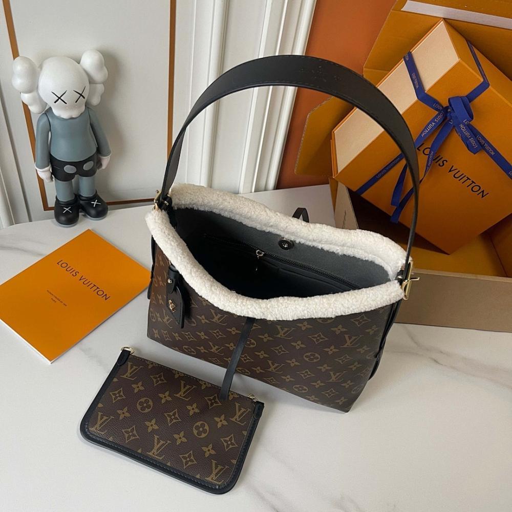 Elegant Stylish Monogram Leather Top Handle Bag