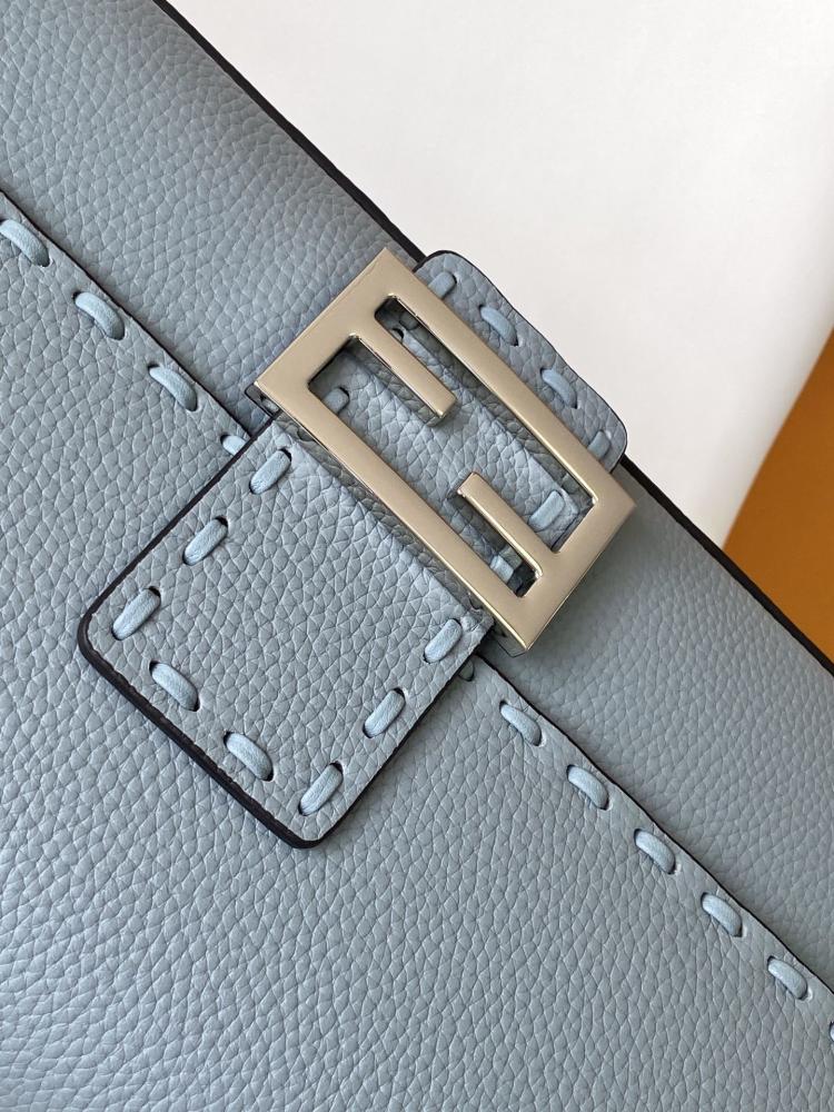 Baguette Leather Top Handle Bag