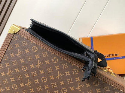 Modern Stylish Monogram Leather Crossbody Bag