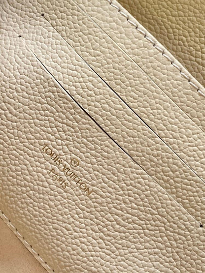 Classic Refined Monogram Leather Shoulder Bag