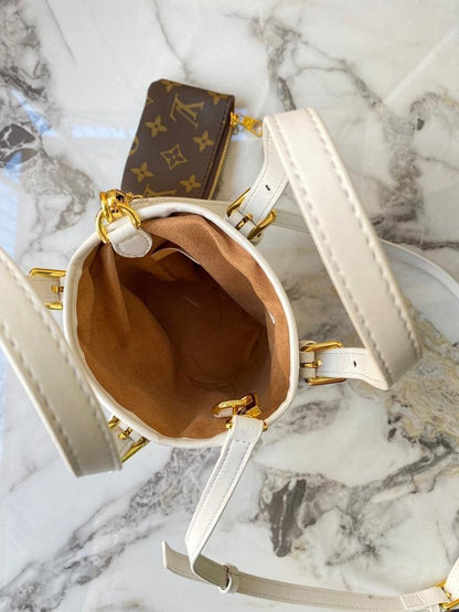 Modern Leather Bucket Bag