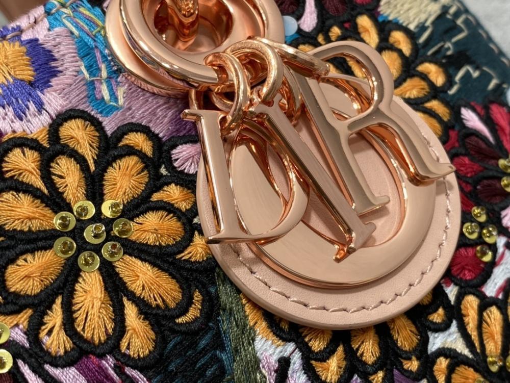 Classic Embroidered Top Handle Bag