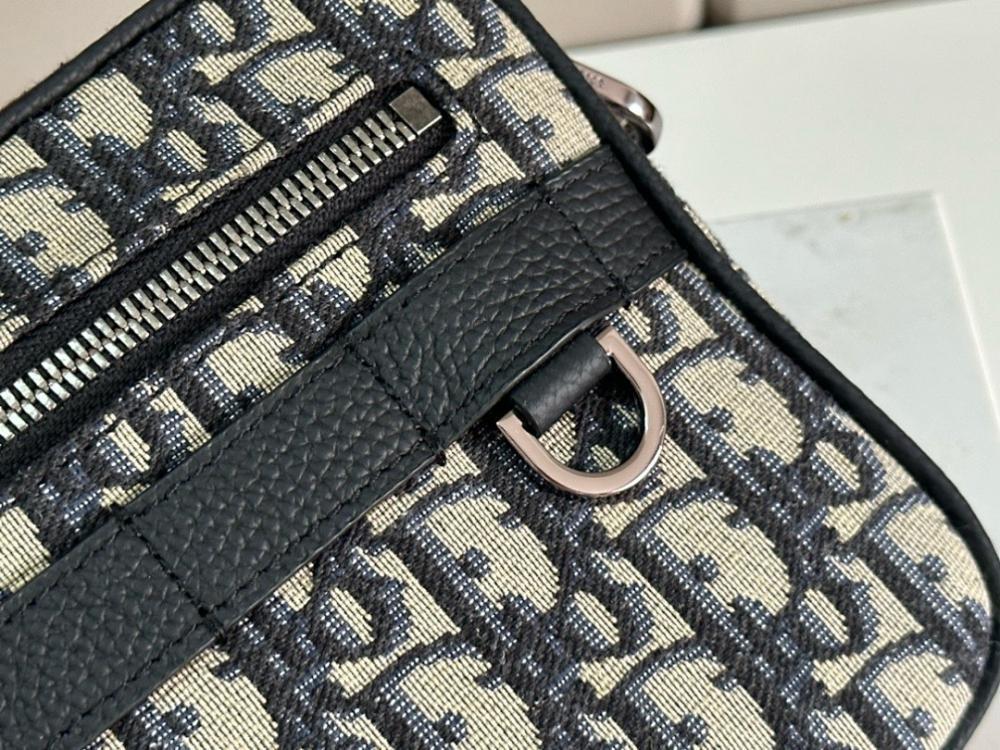Classic Elegant Black Printed Calfskin Shoulder Bag – Special Edition