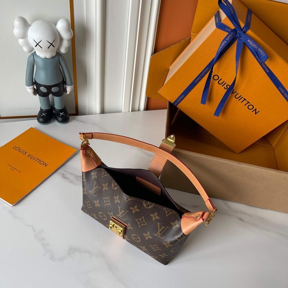 Italian-Inspired Stylish Monogram Leather Shoulder Bag