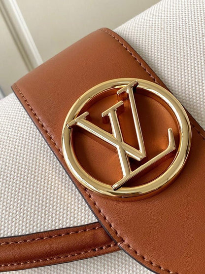 Italian-Inspired Stylish Embroidered Calfskin Shoulder Bag