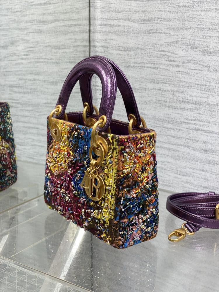 Embroidered Top Handle Bag