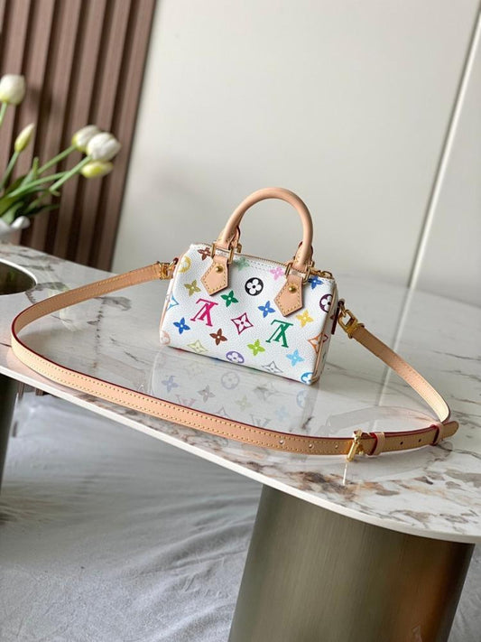 Speedy Monogram Calfskin Shoulder Bag