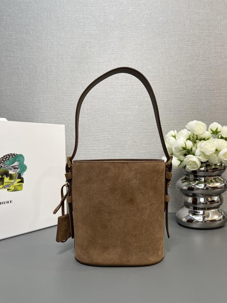 Suede Bucket Bag