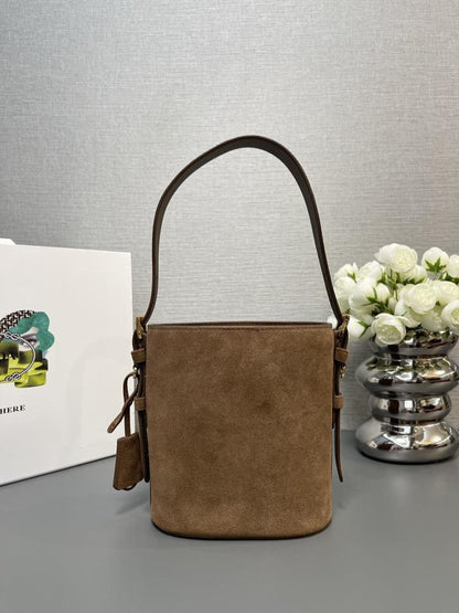 Suede Bucket Bag