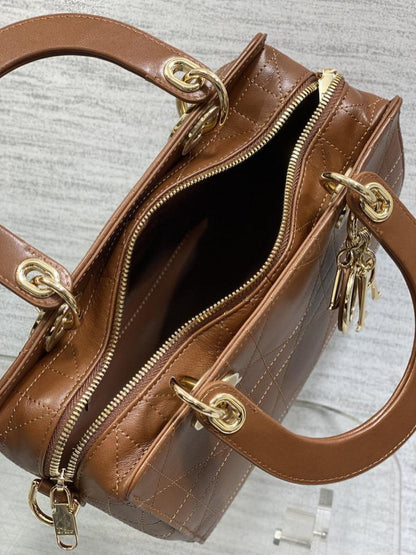 Leather Top Handle Bag