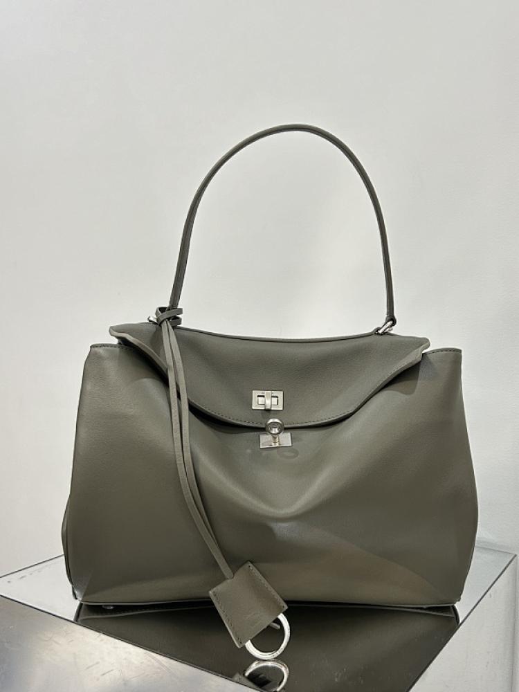 Luxury Leather Top Handle Bag