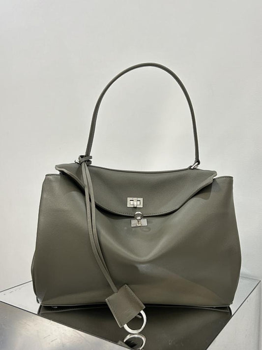 Luxury Leather Top Handle Bag