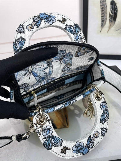 Modern Elegant Gold Embroidered Crossbody Bag
